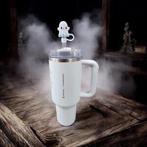 STARBUCKS STANLEY SPRING BLUE 40OZ TUMBLER WITH TOPPER BRAND NEW READY TO SHIP!